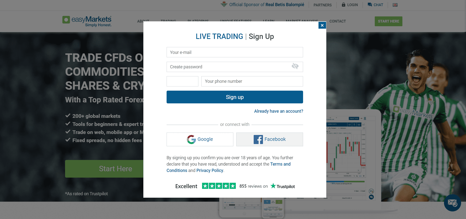 easymarkets sign up account page easymarkets sign up account page